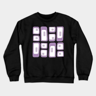 MCM Purple Geometric Pattern Crewneck Sweatshirt